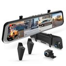 Mirror Dash Cam UZIVO U24 4 canais 12” 1080p com cartão de 128 GB