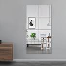 Mirror Tiles EVENLIVE Full Body, sem moldura, 30x30cm x 8 unidades