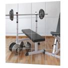 Mirror Tiles EVENLIVE Gym for Home Gym Wall 16 unidades de 30 x 30 cm