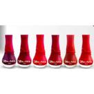 MISS ARTISTIC Coleção Vermelhos Maravilhosos Lacinho 14ml Kit com 6 Esmaltes