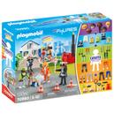 Missão de resgate Toy Playmobil My Figures com bombeiro e médico Missão de resgate Toy Playmobil My Figures com bombeiro e médico