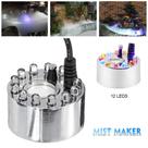 Mist Maker Fumaça Nebulizador Ultrassônico Led Bivolt Para Aquários, Fontes, Lagos
