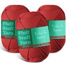 Mistura de algodão Yarn Hearth & Harbor 15-Borgonha 250m penteada