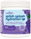 Mistura de bebida eletrolítica de hidratação Wellah Splih Splash Grape Mistura de bebida eletrolítica de hidratação Wellah Splih Splash Grape