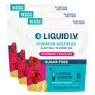 Mistura de bebida eletrolítica em pó líquida I.V. Hydration Multiplier, limonada de framboesa sem açúcar, pacote com 3 unidades (42 porções) Mistura de bebida eletrolítica em pó líquida I.V. Hydration Multiplier, limonada de framboesa sem açúcar, pacote com 3 unidades (42 porções)