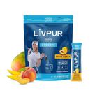 Mistura de bebida eletrolítica LivPur Hydrate Peach Mango Flavor