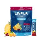 Mistura de bebidas eletrolíticas LivPur Hydrate Fruit Punch 15 Stick Mistura de bebidas eletrolíticas LivPur Hydrate Fruit Punch 15 Stick