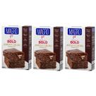 Mistura Para Bolo Fit Integral 32% Aveia C Cacau Sem Açucar Kit 3 Rico em Fibras 200g Magro