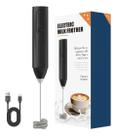 Misturador de Bebidas Batedor de Ovos Mini Mixer Multi Uso Portátil Recarregável USB Haste em Inox