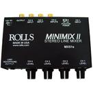 Misturador de linha Rolls MX51S Mini Mix 2 4 canais estéreo preto