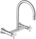 Misturador de parede para cozinha disco 1258 deca - deca met