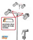 Misturador Externo Ajustável Ducha Higiênica Cromado C40 Riet - 2300928 Misturador Externo Ajustável Ducha Higiênica Cromado C40 Riet - 2300928