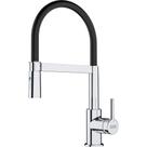 Misturador franke monocomando lina dual jet alto brilho e preto 17202 Misturador franke monocomando lina dual jet alto brilho e preto 17202