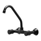 Misturador Furkin de Cozinha Preto Bica móvel Black Parede