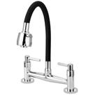 Misturador Gourmet Flexível de Cozinha 1/4 de Volta Mesa Preto c51