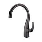 Misturador kromma monocomando para cozinha bica alta giratória com ducha extensível acabamento ébano kr688 1783