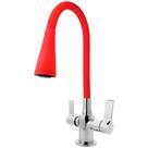 Misturador Monobloco Gourmet Flexível Vermelha Cozinha Mesa
