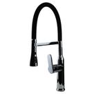 Misturador Monocomando Cozinha Bica Móvel com Ducha Duchamp Black Chrome - 00047 Misturador Monocomando Cozinha Bica Móvel com Ducha Duchamp Black Chrome - 00047