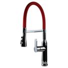 Misturador Monocomando Cozinha Bica Móvel com Ducha Duchamp Red Chrome - 00048 Misturador Monocomando Cozinha Bica Móvel com Ducha Duchamp Red Chrome - 00048
