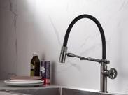 Misturador Monocomando para Cozinha de Mesa com Suporte Articulado Detroit Jiwi Misturador Monocomando para Cozinha de Mesa com Suporte Articulado Detroit Jiwi