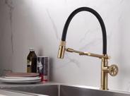Misturador Monocomando para Cozinha de Mesa com Suporte Articulado Detroit Jiwi Misturador Monocomando para Cozinha de Mesa com Suporte Articulado Detroit Jiwi