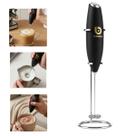 Misturador Portátil Espumador e Mixer Para Bebidas Silencioso Premium 19000 RPM Base de Apoio e Haste Inox Qualidade