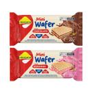 Mix 2 Mini Wafer Lowçucar Chocolate E Morango Zero Açúcar 22g Crocante Lanche Saudável Mix 2 Mini Wafer Lowçucar Chocolate E Morango Zero Açúcar 22g Crocante Lanche Saudável
