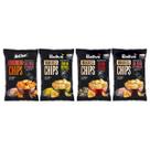 Mix 4 chips de mandioca natural sem gluten 50g belive
