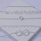 Mix de 5 Pulseiras Folheadas a Prata