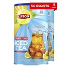 Mix de chá gelado Lipton sem açúcar, limão preto, pacote de 56 qt