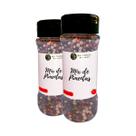 Mix De Pimentas Em Grãos Alta Qualidade Sabor Autentico Kit 2 Pote Com Dosador 50g