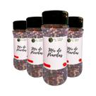 Mix De Pimentas Gourmet Em Grãos Alta Qualidade Kit 4 Pote Com Dosador 50g