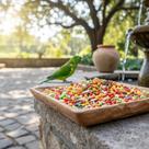 Mix De Sementes Para Calopsita Periquito Trinca-ferro Agapor