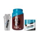 Mix Whey Protein JoyPro 20g Proteina Brigadeiro Crescimento Muscular + Creatina + Coqueteleira Shark Pro Mix Whey Protein JoyPro 20g Proteina Brigadeiro Crescimento Muscular + Creatina + Coqueteleira Shark Pro