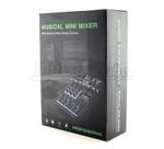 Mixer BOXX T4 Mesa de Som 3 Canais para Lives e Gravações Interface Plug and Play para Smartphones Mixer BOXX T4 Mesa de Som 3 Canais para Lives e Gravações Interface Plug and Play para Smartphones