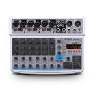 Mixer de Áudio BOMGE 8 Canais com Bluetooth, USB e Leitor MP3