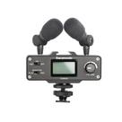 Mixer de áudio compacto e leve para câmera dslr