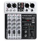 Mixer de áudio de DJ profissional, mixer de DJ de 4 canais, mixer de som Bluetooth, suporta entrada de computador USB/MP3/BT, mixer de áudio de estúdio estéreo de alimentação fantasma de 48V adequado para gravação de streaming em estúdio de DJ Mixer de áudio de DJ profissional, mixer de DJ de 4 canais, mixer de som Bluetooth, suporta entrada de computador USB/MP3/BT, mixer de áudio de estúdio estéreo de alimentação fantasma de 48V adequado para gravação de streaming em estúdio de DJ