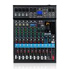 Mixer de áudio Flygrow 12 canais Bluetooth USB 48V Phantom