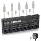 Mixer de áudio LZSIG Linha estéreo de 8 canais com controle de microfone