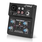 Mixer de áudio Pyle PAD10MXU de 2 canais com placa de som USB