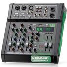 Mixer de áudio Pyle PMX506 de 6 canais com Bluetooth 5.0 e USB