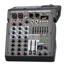 Mixer de Áudio TKLBLS de 4 Canais com DSP de 99 bits, EQ de 7 Bandas e MP3
