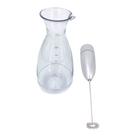 Mixer Elétrico Com Copo Medidor 400ml Mixer Pilha Aço Inox
