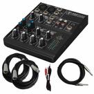 Mixer Mackie 402VLZ4 compacto de 4 canais com cabos