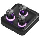 Mixer masterhub personalizavel audio e video 3 botoes rgb cooler master preto mhkb03aa22
