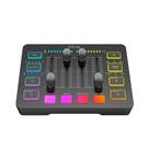 Mixer para Jogos Fifine Ampligame, XLR, USB, Efeito de Voz, Preto - SC3