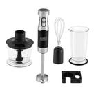 Mixer Portátil Black Decker Mk600 Mini Processador Vertical 3 Em 1 Com Design Em Inox 127v