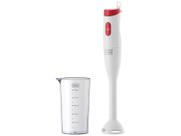 Mixer vertical black decker 250w - branco/vermelho c/ copo dosador