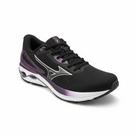 Mizuno Wave Dynasty 8 Preto Roxo Corrida Imbatível Feminino -